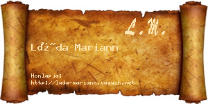 Láda Mariann névjegykártya